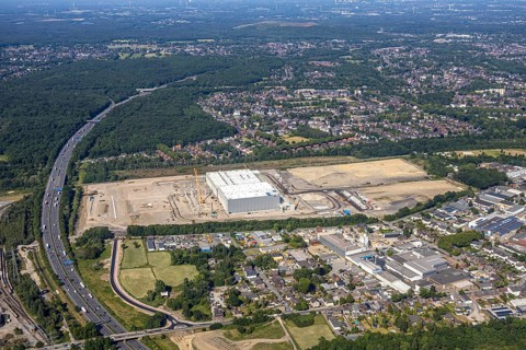 Aerial view, Oberhausen, Logport V, Duisport, Waldteichstraße industrial estate,