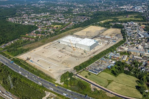 Aerial view, Oberhausen, Logport V, Duisport, Waldteichstraße industrial estate,