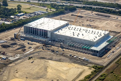 Aerial view, Oberhausen, Logport V, Duisport, Waldteichstraße industrial estate,