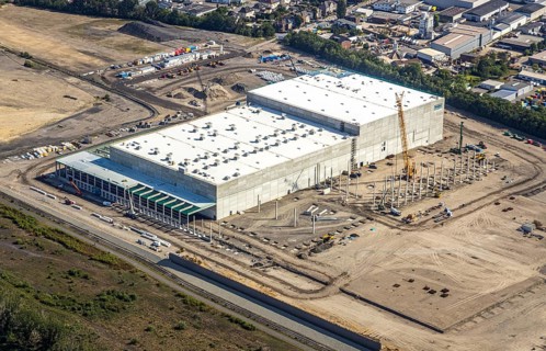 Aerial view, Oberhausen, Logport V, Duisport, Waldteichstraße industrial estate,