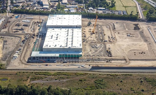 Aerial view, Oberhausen, Logport V, Duisport, Waldteichstraße industrial estate,