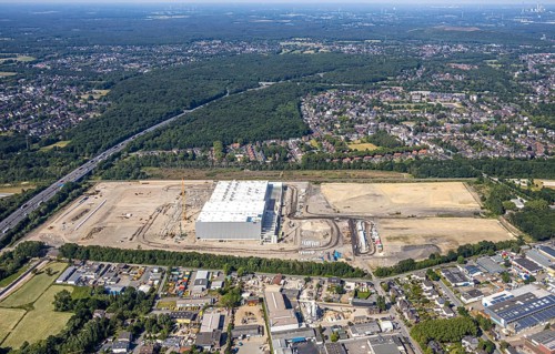 Aerial view, Oberhausen, Logport V, Duisport, Waldteichstraße industrial estate,