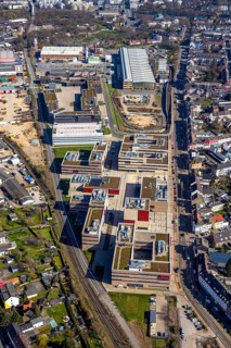 Aerial photo, Campus Mühlheim, MH Hochschule Ruhr West, Linksruhr, Mülheim an der Ruhr, Ruhr area,