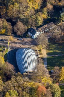 Aerial view, LVR-Industriemuseum St. Antony-Hütte, Klosterhardt, Oberhausen, Ruhr area, North