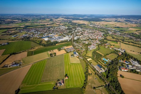 Aerial view, local view, Steinheim, OWL, Ostwestfalen-Lippe, East Westphalia, North