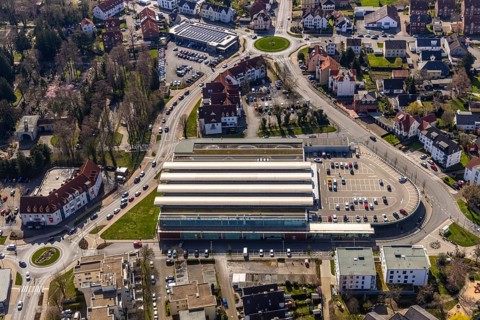 Aerial view, Kaufland Werl, Werl, North Rhine-Westphalia, Germany