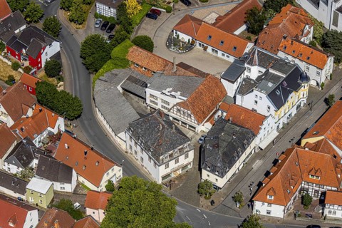 Aerial view, Fredrich&Neuschäfter brownfield site at the corner of Steinerstraße / Kämperstraße,