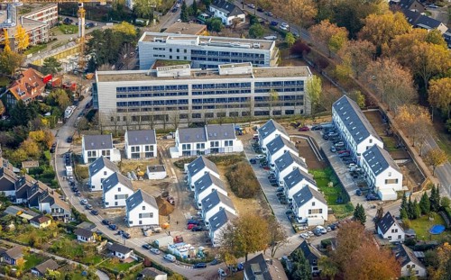 Aerial view, new development area Parsevalstraße, district Raadt, Holthausen Holthausen -