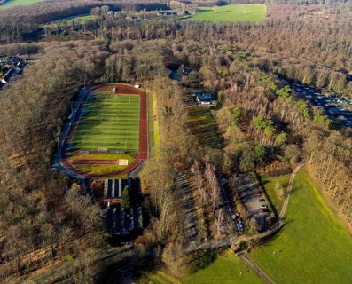 Aerial photo, Harkortberg sports ground, FC Wetter 1910/30, Alt-Wetter, Wetter, Ruhr area, North