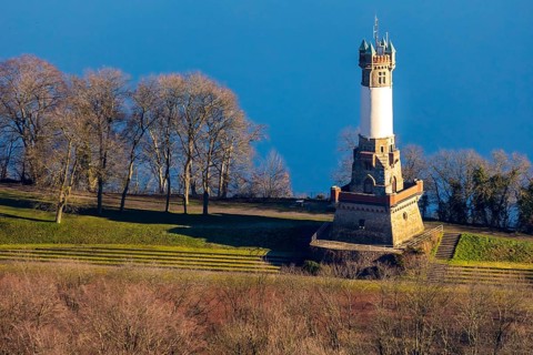 Aerial view, Harkortturm, Alt-Wetter, Wetter, Ruhr area, North Rhine-Westphalia, Germany