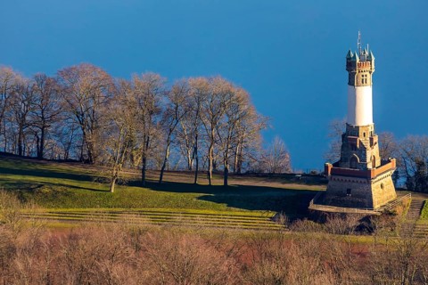 Aerial view, Harkortturm, Alt-Wetter, Wetter, Ruhr area, North Rhine-Westphalia, Germany