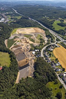Aerial photograph, Tinsberg Enerke landfill, Grundschöttel, Wetter, Ruhr area, North