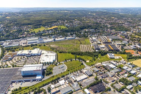 Aerial view, Stockumer Straße industrial estate, Witten Industry and Technology Park, WITG,