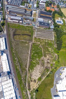 Aerial photograph, Thyssen landfill site, brownfield site Stockumer Straße, Im Rohr,
