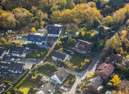Aerial view, Eichholzstraße housing estate, Rüdinghauser Berg, Haarstranghöhe, Rüdinghausen,