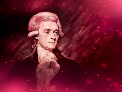 Portrait of Thomas Jefferson, 1743 - 1826, third president of the United States and principal