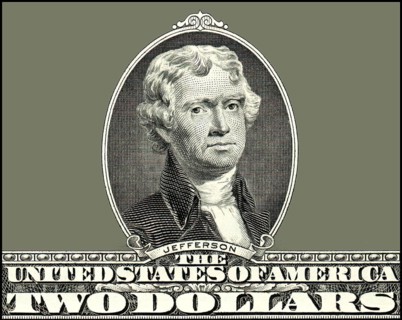 Portrait of Thomas Jefferson, 1743 - 1826, third president of the United States and principal