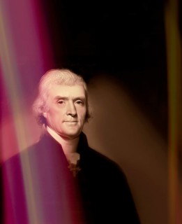 Portrait of Thomas Jefferson, 1743 - 1826, third president of the United States and principal