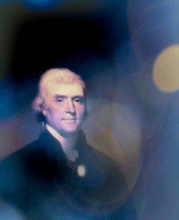 Portrait of Thomas Jefferson, 1743 - 1826, third president of the United States and principal