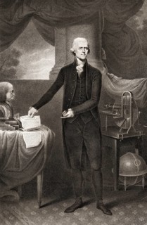 Portrait of Thomas Jefferson, 1743 - 1826, third president of the United States and principal