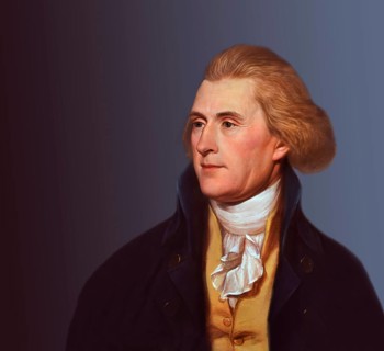 Portrait of Thomas Jefferson, 1743 - 1826, third president of the United States and principal