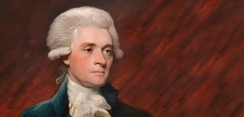 Portrait of Thomas Jefferson, 1743 - 1826, third president of the United States and principal