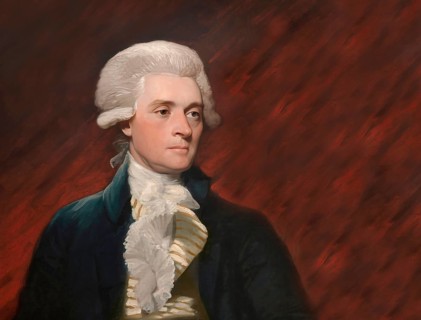 Portrait of Thomas Jefferson, 1743 - 1826, third president of the United States and principal