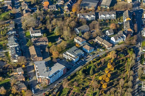 Aerial view, Senioren-Park carpe diem, Gartenstraße, Neukirchen, Neukirchen-Vluyn, Ruhr area, North