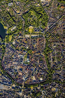 Aerial view, Old Town, Promenadenring, St Paul's Cathedral, Cathedral SquarePaulus-Dom, Domplatz,