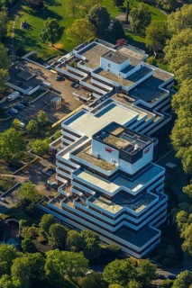 Aerial view, LBS Westdeutsche Landesbausparkasse, Münster, Münsterland, North Rhine-Westphalia,