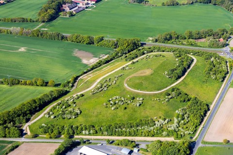 Aerial photograph, central landfill II, Abfallwirtschaftsbetriebe Münster, Münster, Münsterland,