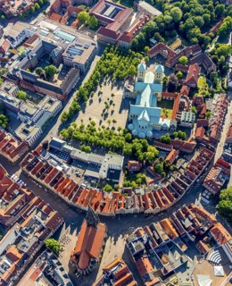 Aerial view, Old Town, St Paul's CathedralSt Paul's Cathedral, Cathedral Square, Catholic St.