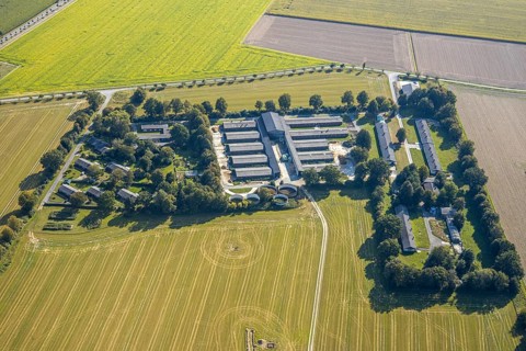 Aerial view, Sheep Breeders' Association of North Rhine-Westphalia, Im Wöholz, Institute for
