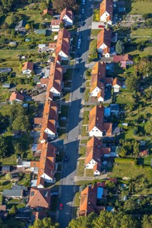 Aerial view, Ebertstraße housing estate, Lippstadt, Soest district, North Rhine-Westphalia,