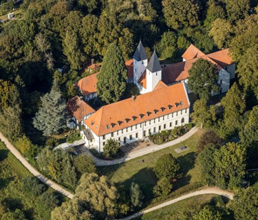 Aerial view, Stift Cappel-Berufskolleg, Cappel, Lippstadt, Kreis Soest, North Rhine-Westphalia,