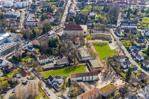 Aerial photo, Christian-Rohlfs-Realschule, Soest, Soester Börde, North Rhine-Westphalia, Germany,