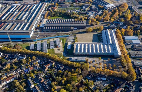 Aerial photography, HSPV North Rhine-Westphalia, North Rhine-Westphalia College of Police and