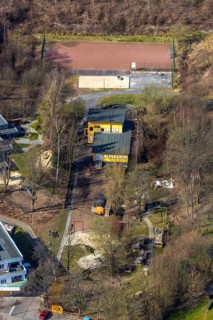 Aerial photo, AKI children's and youth centre, Meschede, Sauerland, North Rhine-Westphalia,