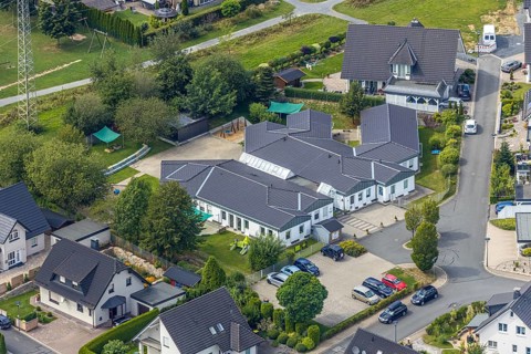 Aerial photo, AWO Kindergarten Kleine Wolke, Schwester-Luziana-Straße, Meschede, Sauerland,