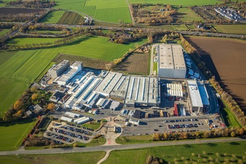 Aerial view, commercial area Am Holtmannshof, Niederrhein-GOLD Tersteegen GmbH, Vineris GmbH,