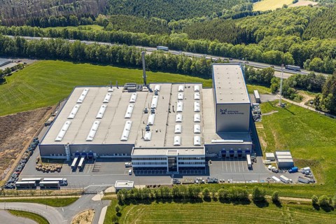 Aerial view, Grünewald industrial estate, OTTO FUCHS Surface Technology GmbH & Co. KG,