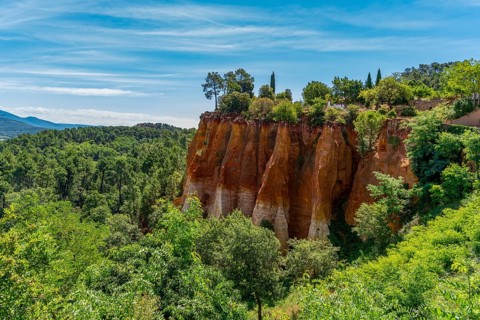 Impression around Roussillon, a commune in the Vaucluse department of the Provence region in