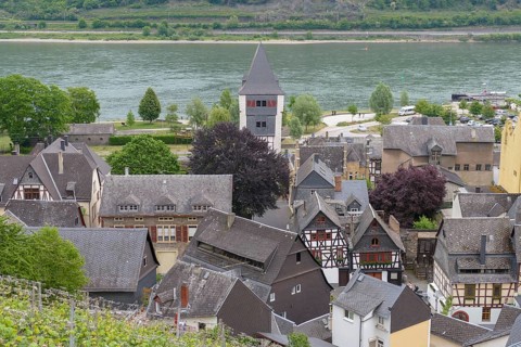 Bacharach at the Middle Rhine area in Germany