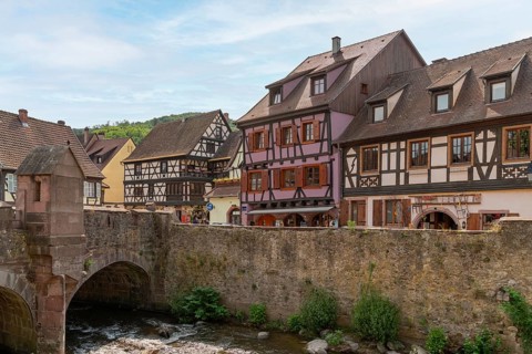 Impression of Kaysersberg, a historical town and former commune in Alsace in northeastern France