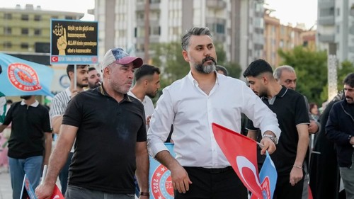 Gaziantep, Türkiye – October 11, 2025: Thousands of Turkish citizens take part in a large