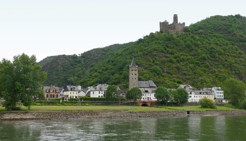 Castle Maus at the Middle Rhine area in Germany