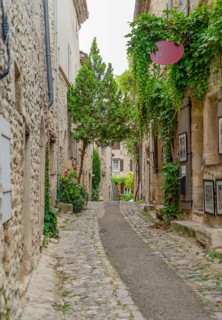 Scenery in Vaison-la-Romaine, a town in the Vaucluse department in the Provence region in