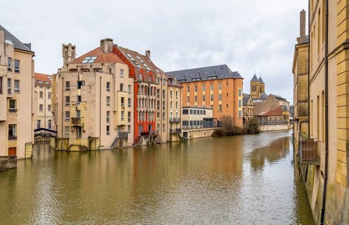Impression of Metz, a city in the Lorraine region located in northeast France