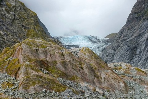 Scenery around the Franz Josef Glacier on the West Coast at the South Island of New Zealand