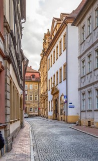 Idyllic scenery in Bamberg, a town in Upper Franconia, Germany